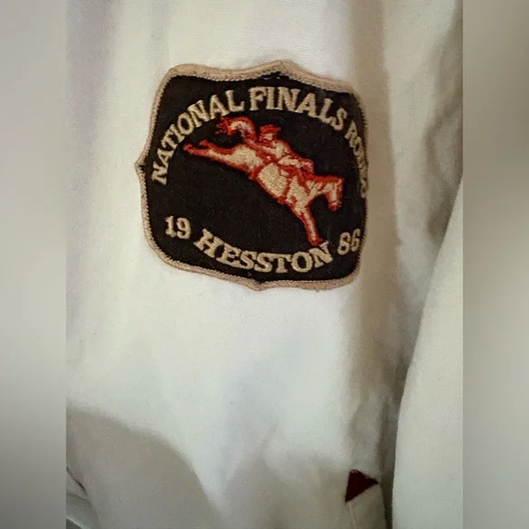 Super rare Heston NFR jacket 1986. This bomber fits so well and is so flattering